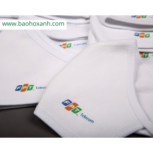 Khẩu trang vải cotton kháng khuẩn in logo theo yêu cầu