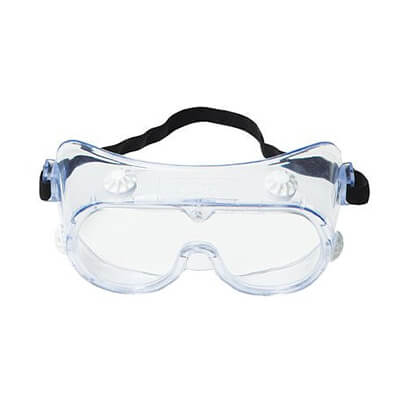 Kính goggle 3M 334 thông hơi gián tiếp ngăn hóa chất bắn vào mắt