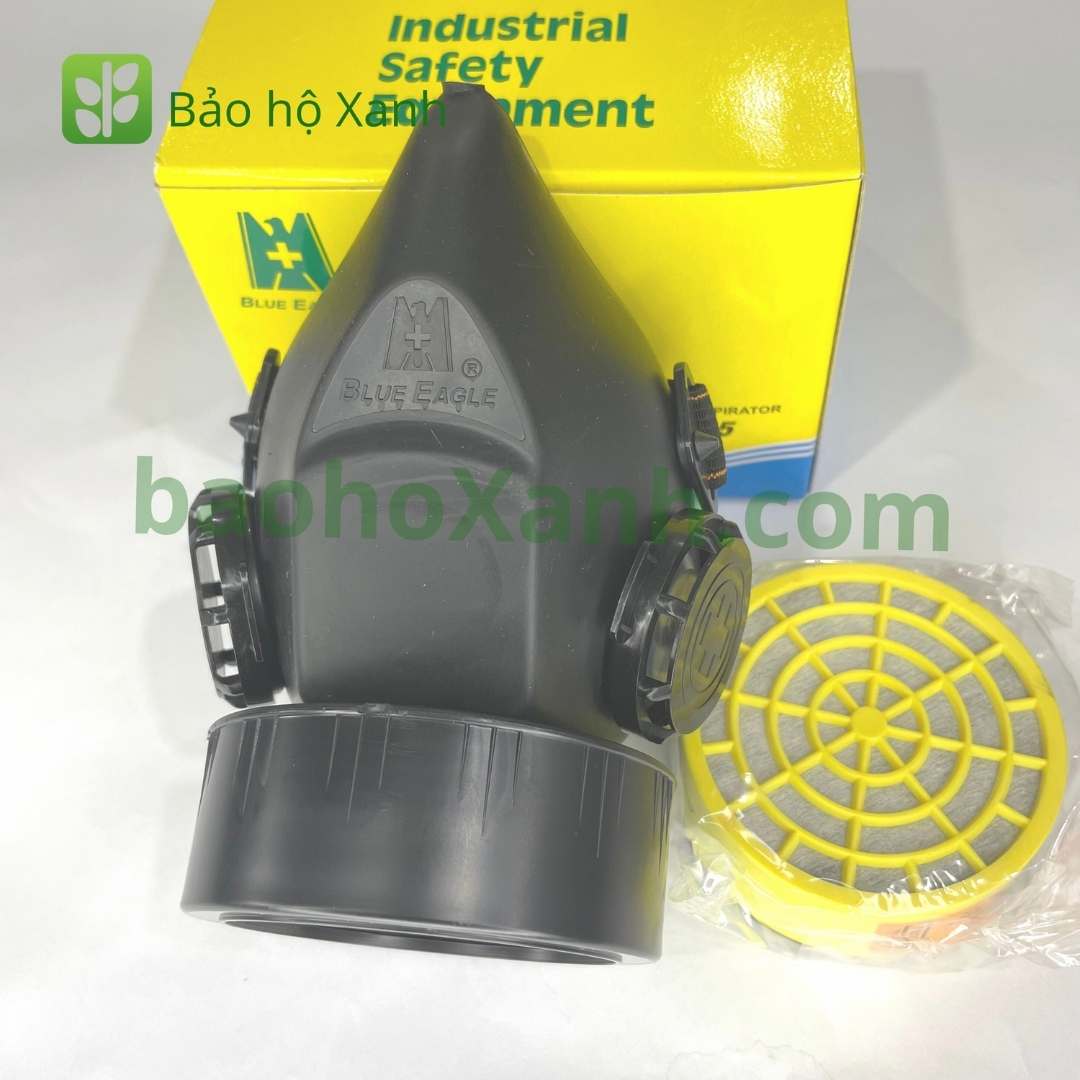 Cụm phin lọc lắp hai bên trên mặt nạ nửa mặt