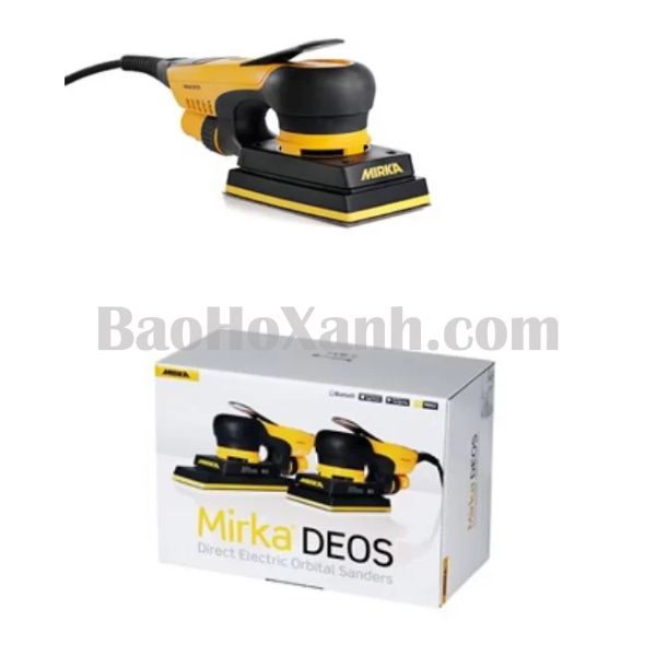 Máy chà nhám Mirka OS 383CV đế nhỏ dùng chà góc hẹp và chi tiết trang trí