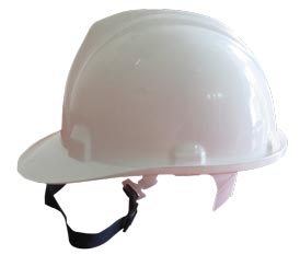 Mũ bảo hộ lao động màu trắng dùng cho công việc ngoài trời ban ngày