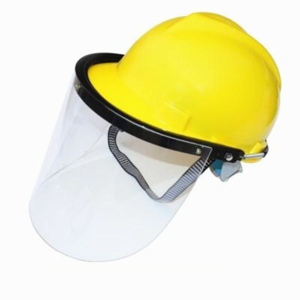 Nón Bảo Hộ Lao Động Màu Vàng Có Kính
