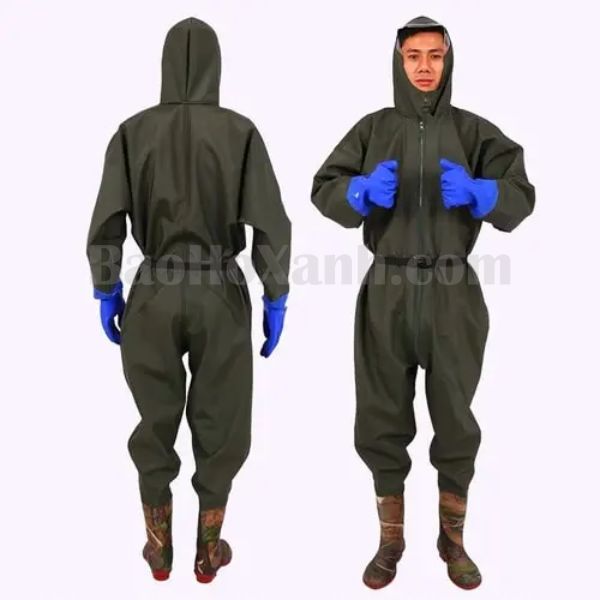 Quần áo lội nước liền ủng chống thấm dùng dưới nước nhiều giờ