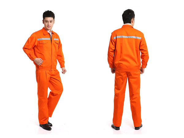 Bộ quần áo phản quang màu cam dùng cho công trình đường bộ