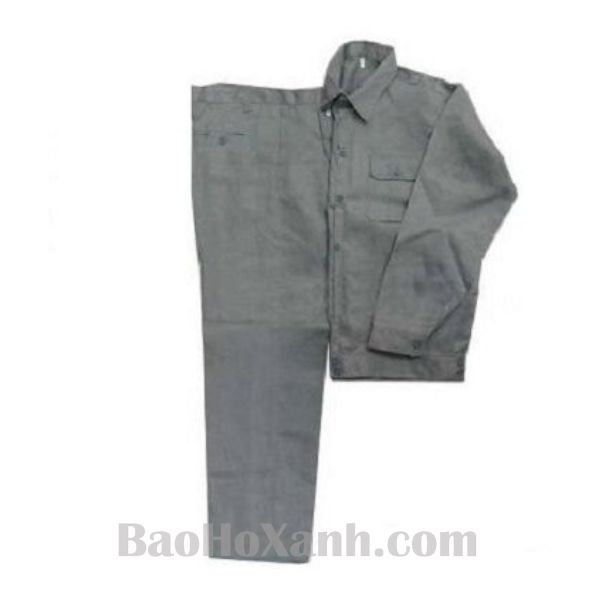 Quầnn Áo Bảo Hộ Kaki Vải Xám
