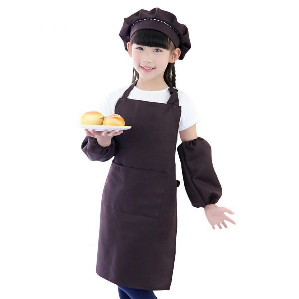 Tạp dề trẻ em vải cotton nhiều màu cỡ freesize