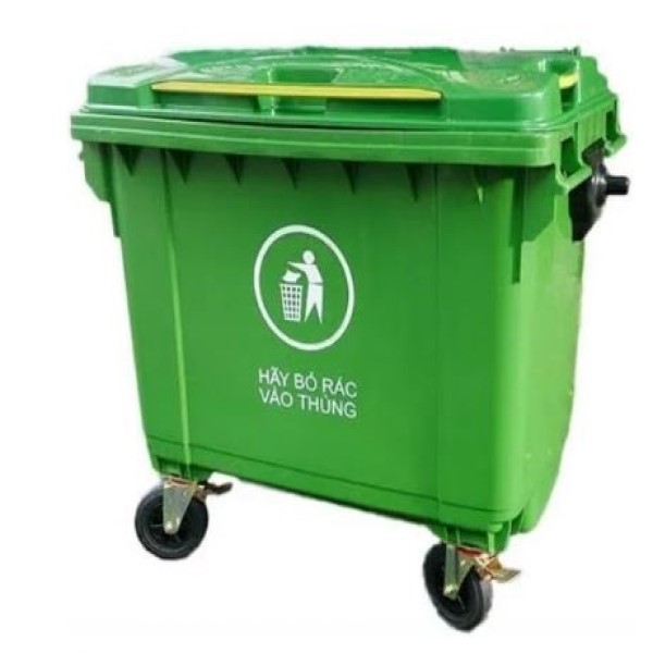Thùng đựng rác 660 lít nhựa HDPE cao 1220mm dùng làm điểm tập kết