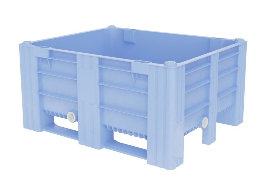 Thành thùng nhựa pallet cứng giúp bỏ khâu quấn màng co