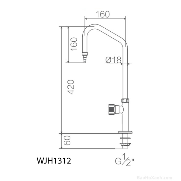 Vòi Rửa 1 Đầu Phòng Thí Nghiệm Hiệu Suất Cao