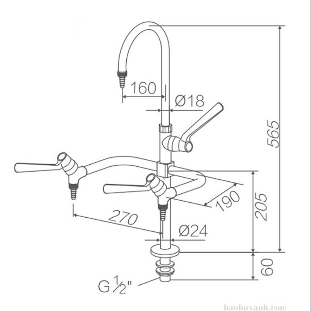 Vòi Rửa Phòng Thí Nghiệm Bền Đẹp