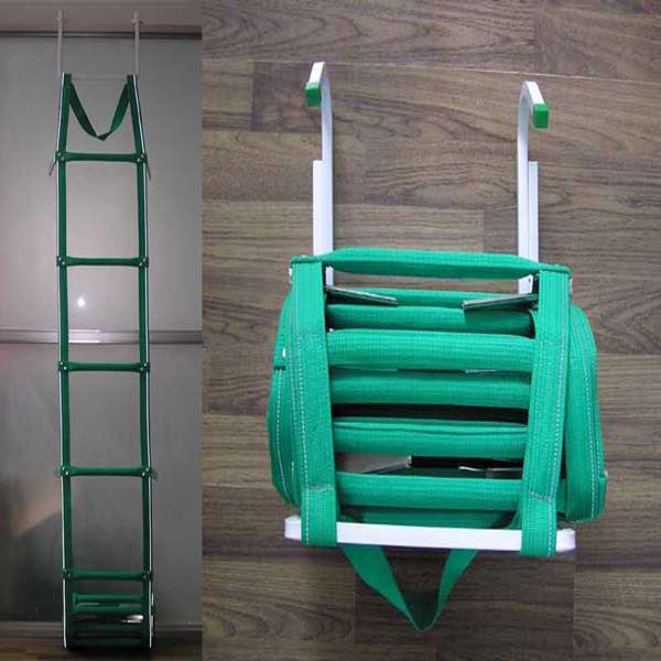 Thang Dây Thoát Hiểm Ống Trắng TH56M 25 Mét Có Đai Bảo Hộ