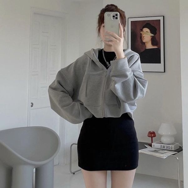Áo Hoodie Nỉ Rộng Freesize Phong Cách