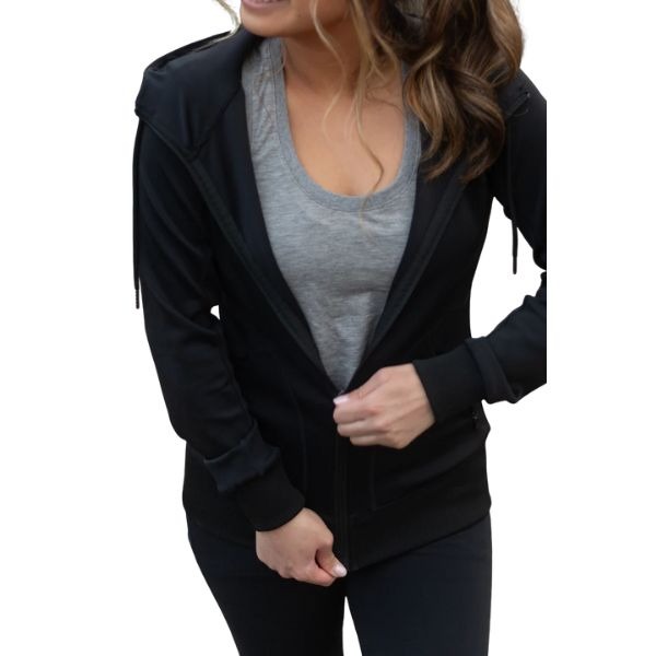 Áo Khoác Hoodie Nữ Thể Thao Co Giãn