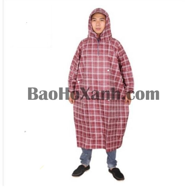 Áo Mưa Cánh Dơi Caro Che Mưa Đẹp