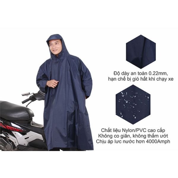 Áo Mưa Cánh Dơi Poncho Độ Bền Cao