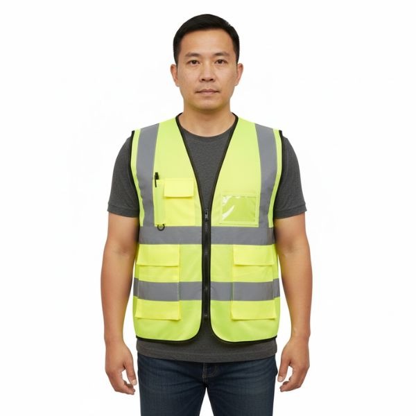 Áo Phản Quang Bảo Hộ Có Túi Thoáng Mát