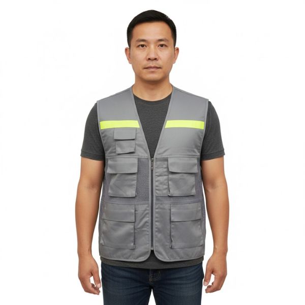 Áo Phản Quang Bảo Hộ Có Túi Tiện Dụng