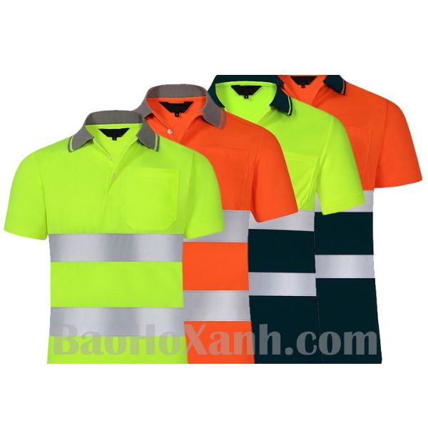 Áo Thun Tay Ngắn Phản Quang Cho Công Nhân