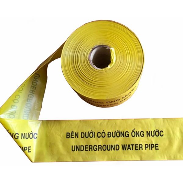 Băng Báo Hiệu Bên Dưới Có Ống Nước Cuộn Dài