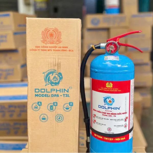 Bình Chữa Cháy Đa Năng Gốc Nước Vỏ Thép Dolphin Đạt Chuẩn