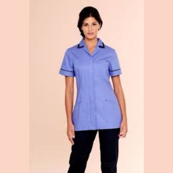 Áo Blouse Điều Dưỡng Nữ Cao Cấp Xanh Da Trời - BVI0021