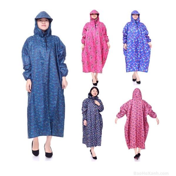 Áo Mưa Bít Vải Dù Hoạ Tiết – QAM0070