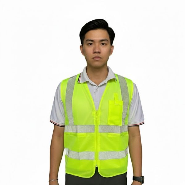 Áo Phản Quang Bảo Hộ Có Túi Thiết Kế Chuẩn An Toàn - APQ0037