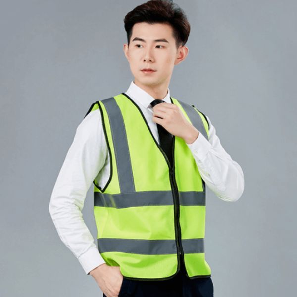 Áo Bảo Hộ Lao Động Phản Quang 1 Sọc Trước - APQ0010