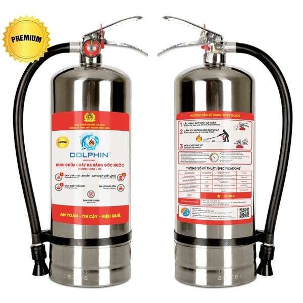 Bình Chữa Cháy Dolphin Gốc Nước Inox SUS304 - PCC0112