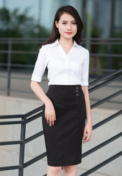 Chân Váy Chữ A Phối Cúc Thời Trang - DCS0015