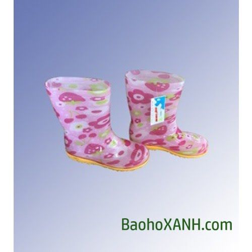 Ủng Bảo Hộ Cao Su Trẻ Em Màu Hồng Cánh Hoa - UCS0044