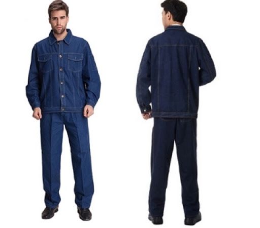 Đồng Phục Bảo Hộ Vải Jean Cho Thợ Cơ Khí - DBH0001