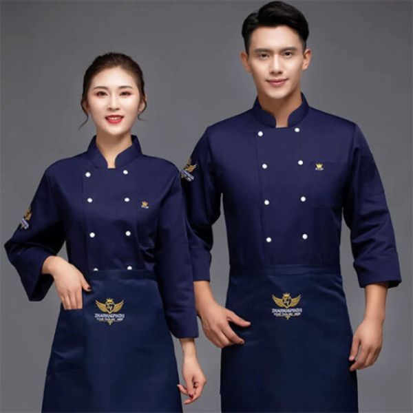 Áo Bếp Nam Nữ Tay Lỡ Viền Đẹp - DDB0023