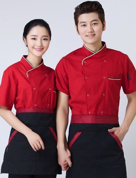 Đồng Phục Bếp Nhà Hàng Tay Ngắn Tiện Lợi - DDB0002