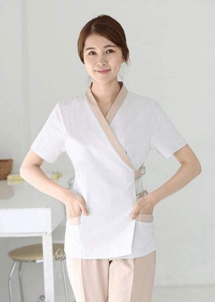 Đồng Phục Spa Nữ Cổ V Thanh Lịch - DSP0001