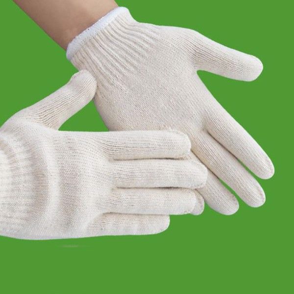 Găng Tay Len Bảo Hộ Giá Rẻ Màu Trắng - GDK0023