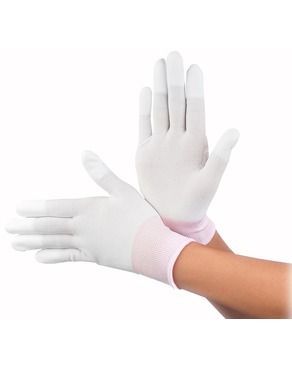 Găng Tay Phủ PU Đầu Ngón Trắng - GDK0009