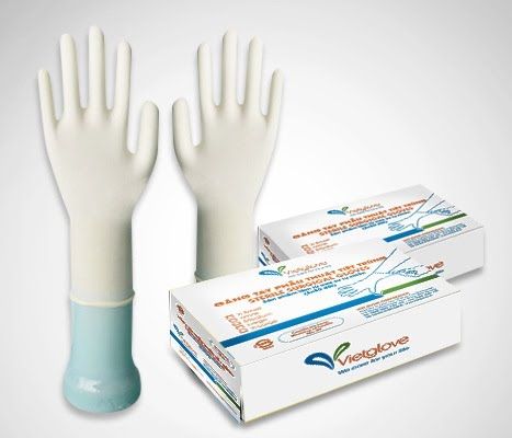Găng Tay Latex Phẫu Thuật Có Bột- GPS0009