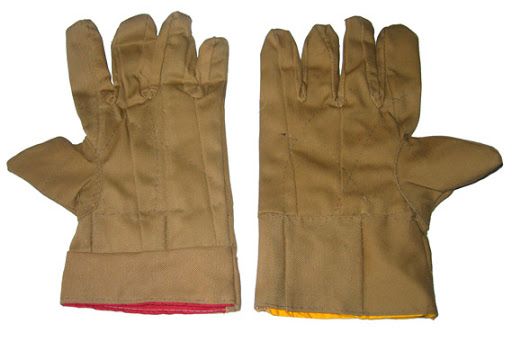 Găng Tay Vải Bảo Hộ Chống Nóng Kaki - GTV0010