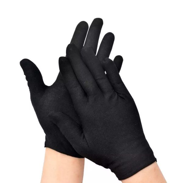 Găng Tay Vải Đen Cotton Bảo Hộ Lao Động - GTV0012