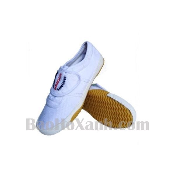 Giày Bata Trắng Không Cột Dây - GVA0025