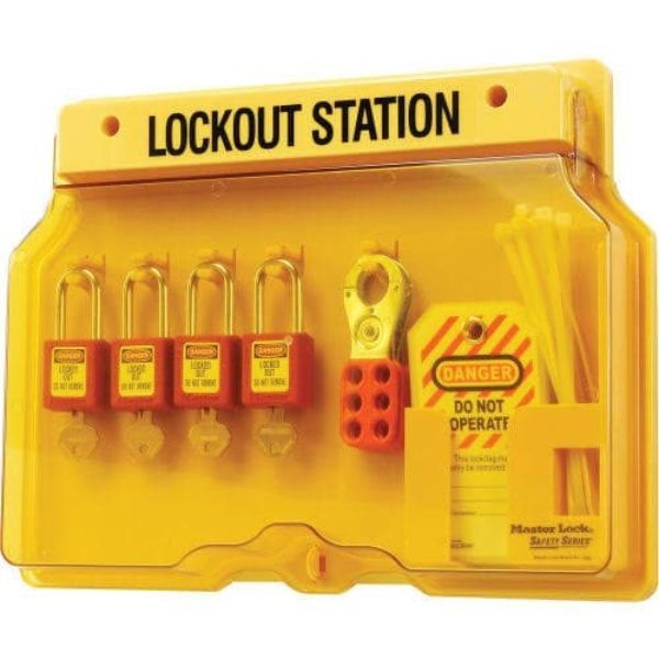 Khóa Loto An Toàn Plastic 4 Padlock Station 1484B - KLT00005