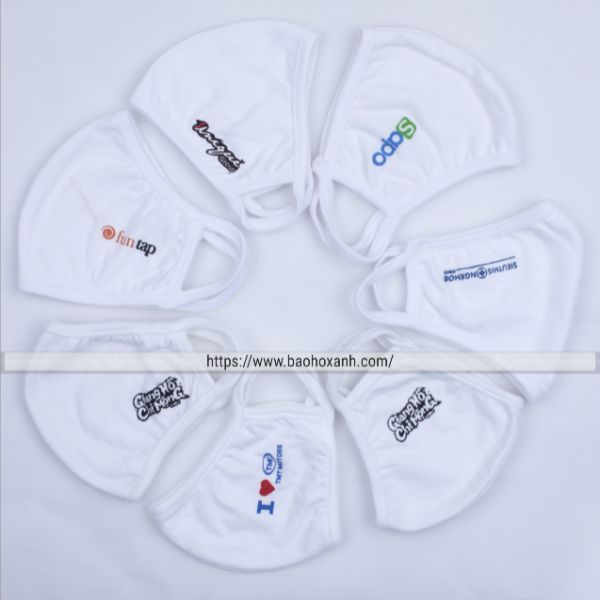 Khẩu Trang Vải In Logo Thương Hiệu - KTV0010