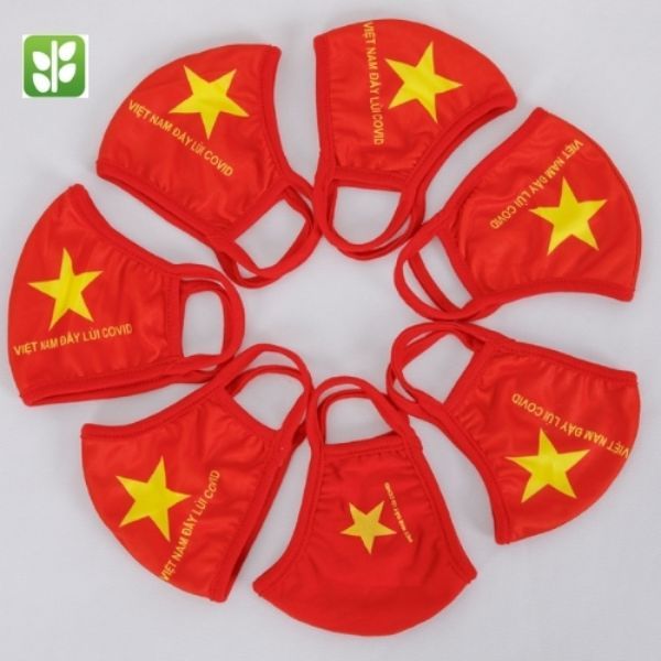 Khẩu Trang Vải Kháng Khuẩn Lá Cờ Việt Nam – KTV0016