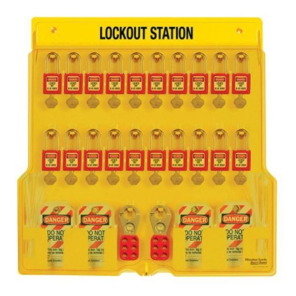 Khóa Loto An Toàn Plastic 20 Padlock Station 1484B - KLT00003