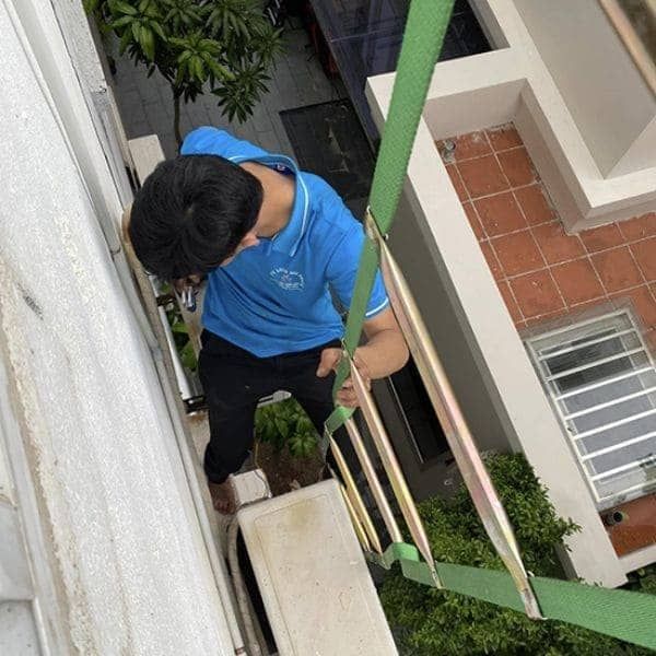 Thang Dây Thoát Hiểm Ống Đồng Có Chân Chống Tường TH58 5 Mét TT-TDTHCD-5M - ATC0244
