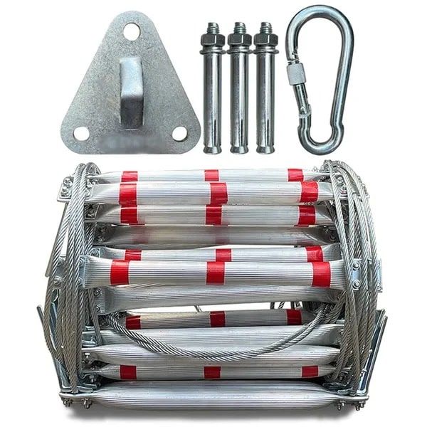Thang Dây Thoát Hiểm Ống Trắng TH56M 20 Mét TT-TDTH-20M - ATC0235