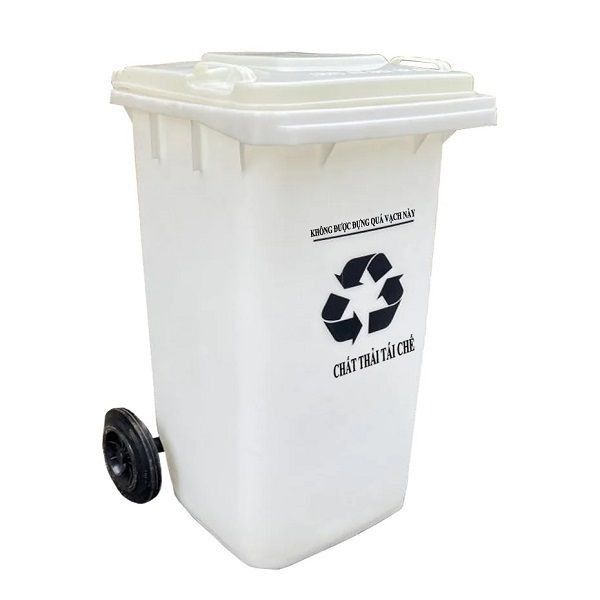 Thùng Rác 120L Ngoài Trời Chất Liệu Nhựa Cao Cấp Có Bánh Xe - TRA0164