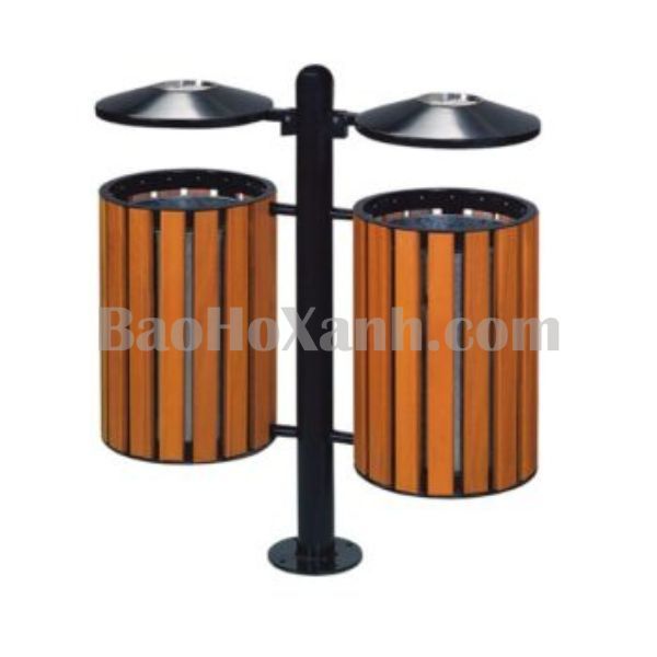 Thùng Rác Gỗ Treo Đôi 60 lít - TRA0080