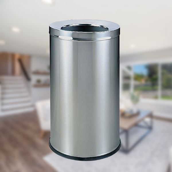 Thùng Rác Inox Không Nắp Thiết Kế Cao Cấp - TRA0139